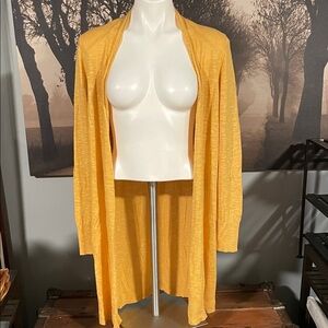 Eileen Fisher Mustard Knit Cardigan